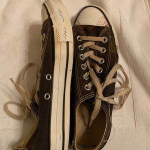 worn black converse